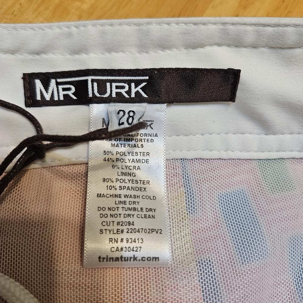 Mr. Turk Surfside Board Short Men's Swimsuit Size 28 / XS - Picture 3 of 7